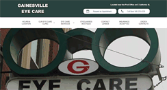 Desktop Screenshot of gainesvilleeyecare.com